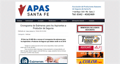 Desktop Screenshot of apassantafe.com.ar